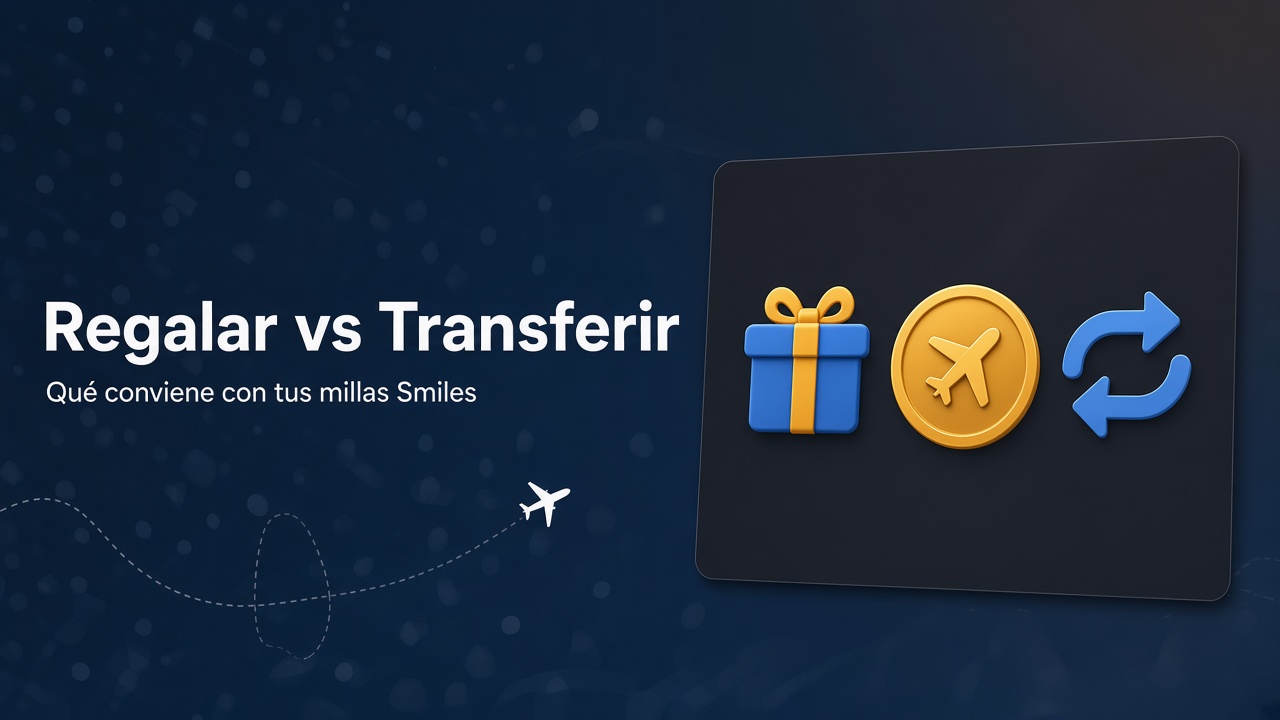 Portada: Regalar Millas vs Transferir Millas en Smiles