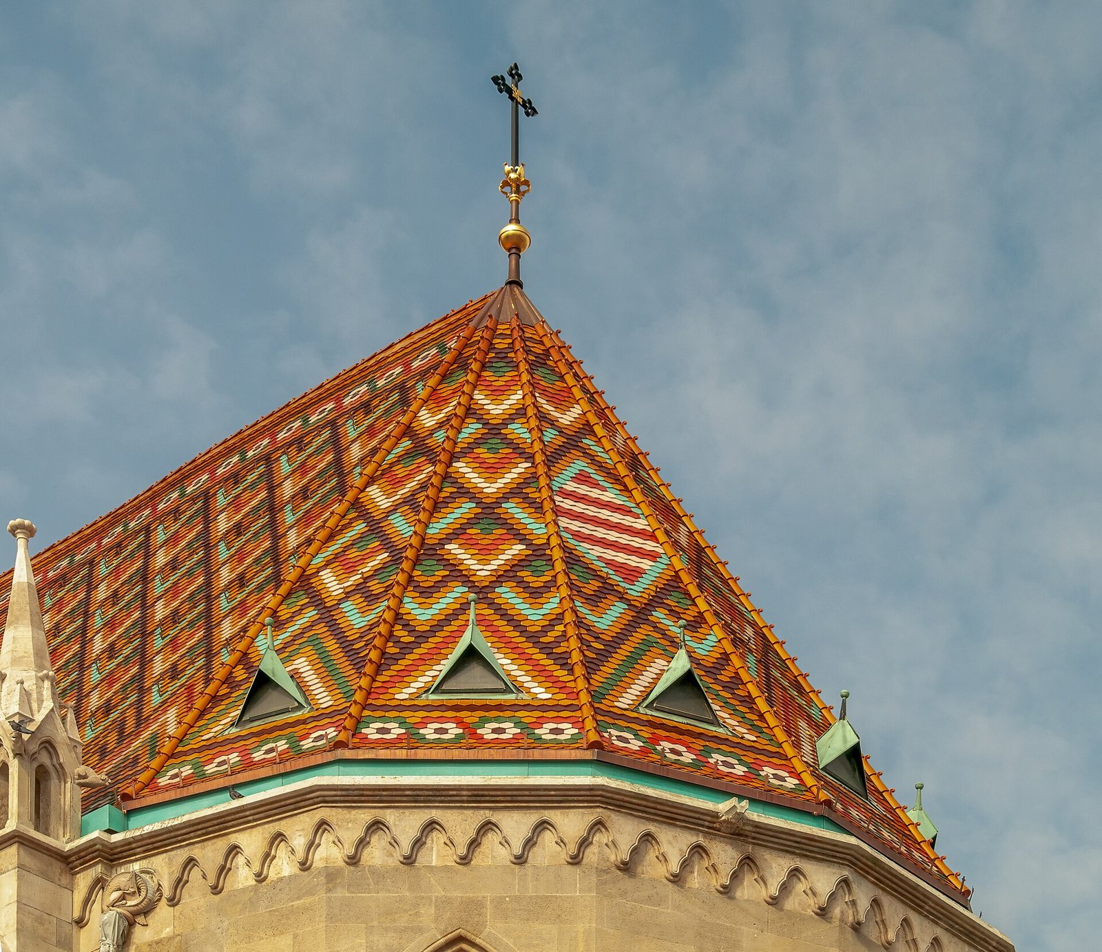 Techo de la Iglesia de Matías en Budapest